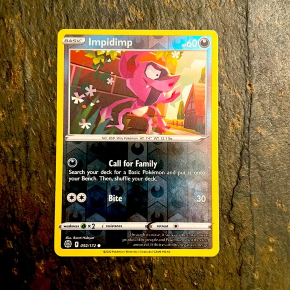 Pokemon | Other | Impidimp Basic Foil Hp 6 | Poshmark Pokemon | Other | Impidimp Basic Foil Hp 6 | Poshmark